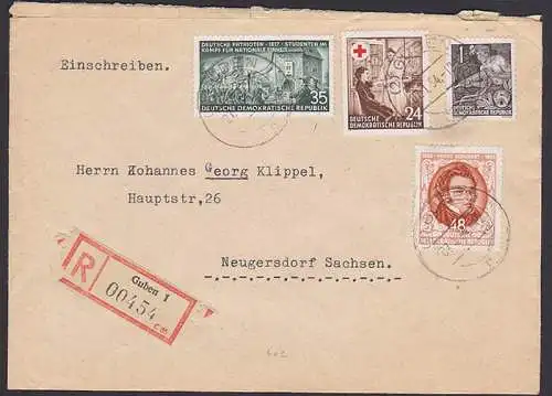 Studenten im Kampf für nationale Einheit, Wartburg Eisenach, R-Bf aus Guben (402)