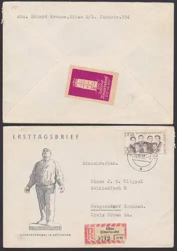 Cervi Antifa R-Bf Eibau (Oberlausitz) (922) mit rs. Vignette 300 Jahre Neugersdorf