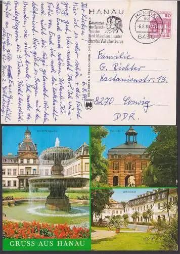 Jacob und Wilhelm Grimm MWSt. Hanau 6.8.84 Märchensammler