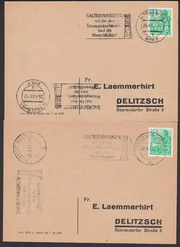 Sachsenhausen MWSt. ruft für den Triumpf des Friedens und der Menschlichkeit, Magdeburg, Frankfurt