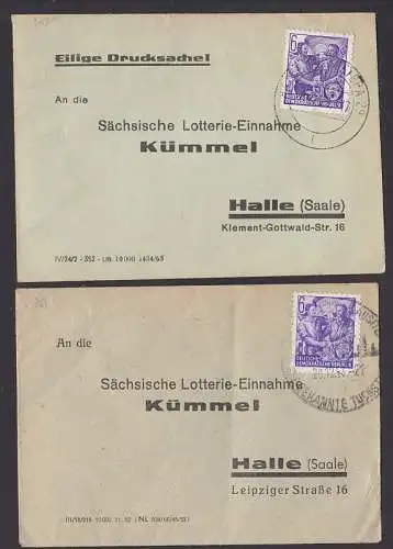 5-Jahrplan I und II 6 Pfg. je auf Ds (364)