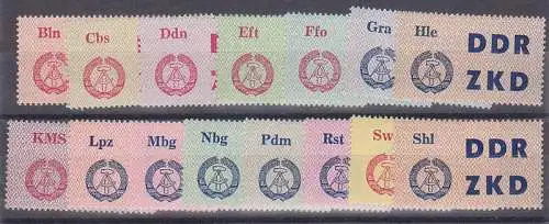 DDR C1-15 postfrisch, Laufkontrollzettel für Dienststellen der Volkspolizei