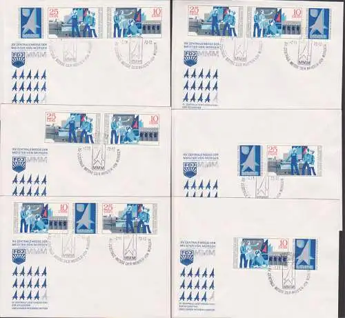Solidarität mit Vietnam, 4 illustr. GA mit 5/5 Pfg Walter Ulbricht, gest. Frohburg  24.2.74