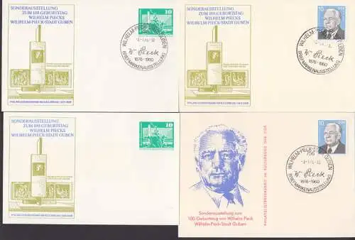 MC Wilhelm-Pieck-Stadt Guben SSt. 3.1.76 auf Kte bzw. GA