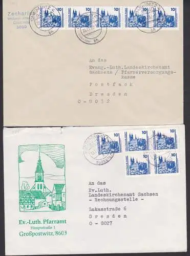 Albrechtsburg Meissen 10 Pf. in MeF (3344)