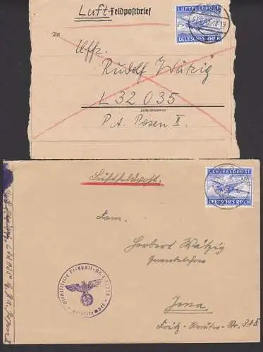 Luftfeldpost zwei Bf mit Tante Ju 52, Feldpost L32 035 1942