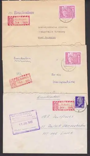 SbPA-R-Pergaminzettel Radebeul 1, Radebeul 2, Wismar Doppelbrief