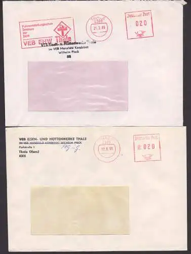 Thale AFS-Stempelstudie mit und ohne Firmenteil Pulvermetallurgisches Zentrum der DDR, hs. AG i.G. 12.6.90