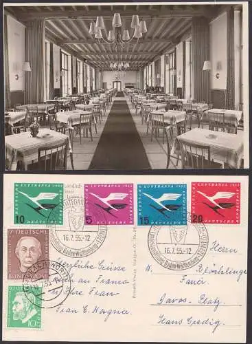 Deutsche Lufthansa alle Werte mit SSt. Stuttgart 16.7.55 (205)