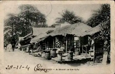 Sierra Leone Freetown A Street in the City o 18.12.1904