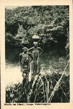 Belgisch Kongo Waterdraagsters Wasserträgerinnen *ca.1930