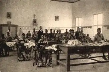 Belgisch Kongo Ceuvers de Don Bosco Nähatelier Nähmaschinen gebr. 1938
