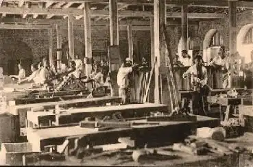 Belgisch Kongo Stanleyville Schreinereiwerkstatt Schule *ca.1920