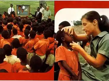 Kenia Aufklärungsunterricht Blindheitsursachen *ca. 1970