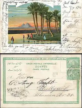 Caire Nil et Pyramides o 15.10.1901