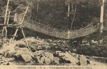 Kongo Pont suspendu sur les Rapides de l Elila o ca. 1920