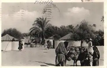 Libyen Neue Beduineinsiedlung Echtfoto o ca. 1940
