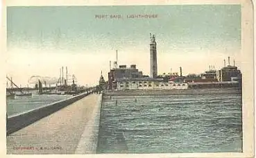 Ägypten Port Said Leuchtturm *ca.1900