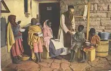 Afrika Missionar mit Kindern *ca.1930