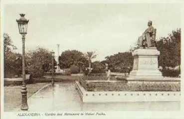 Alexandria Garden and Monument to Nubar Pacha Denkmal *ca.1910