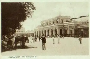 Alexandria Railway Station Bahnhof *ca.1910
