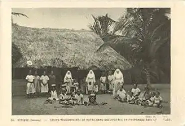 Benin Nonnen Schwestern mit Kindern * ca. 1920