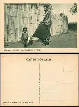 Kongo Trommler Musikinstrumente *ca.1930