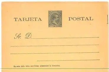 Puerto Rico Ganzsache  *ca.1890