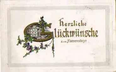Glueckwunsch Namenstag o 13.11.1912