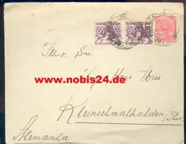 Brasilien Brief nach Kleinschmalkalden o 22.7.1934
