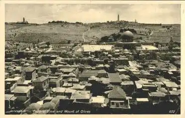 Jerusalem mit Ölberg Israel,  *ca. 1960