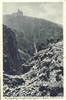 Große Schneegrunde und Baude Riesengebirge o 1928