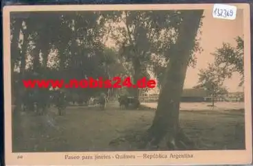 Quilmes Paseo para jinetes Pferde mit Reitern Argentinien *ca. 1920