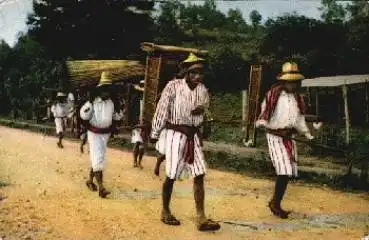Guatemala Männer gehen zum Markt Mercado o 5.10.1939 