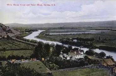 Henley White House Hotel and Taieri River Neuseeland gebr. 10.6.1914
