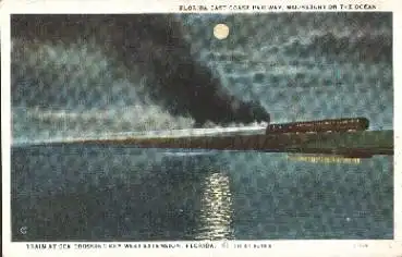 Florida East Coast Railway Crossing Key West *1912