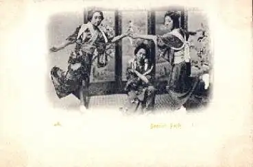 Japan Dancing Party Frauen beim Tanzen * ca. 1900