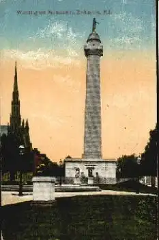 Baltimore Maryland Washington Monument o 18.11.1913