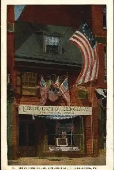 Philadelphia Pennsylvania Betsy Ross House gebr. ca. 1930