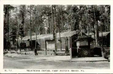 Camp Patrick Henry Virginia Telephone Center *ca. 1940