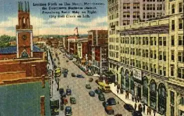 Manchester New Hampshire Elm Street *ca. 1940