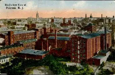 Paterson New Jersey Birds Eye View o 29.7.1914