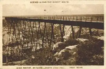 Sunset Route Texas High Bridge  o 24.6.1925