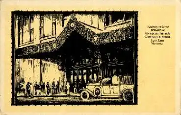 Chicago Washington Street, Marschall Field & Company Store Künstlerkarte *ca. 1910