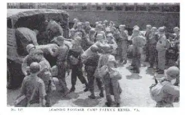 Camp Patrick Henry Virginia Loading Baggage *ca. 1940