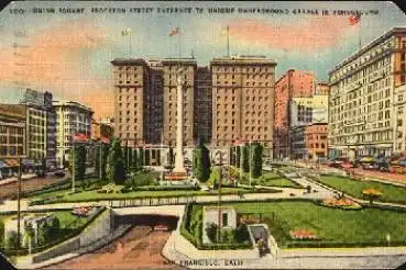 San Francisco Union Square Stockton Street o 9.9.1948