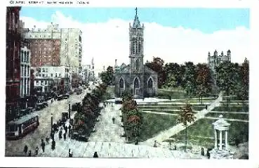 New Haven Connecticut Chapel Street *ca. 1920