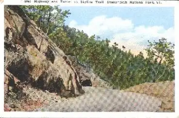 Shenandoah National Park, Highway and Tunnel on Skyline Trail Virginia *ca.1940
