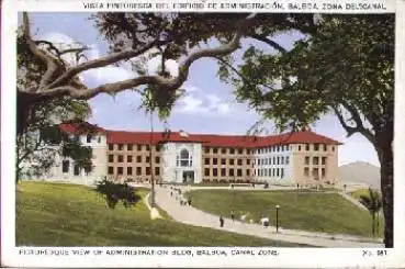 Panama Canal Zone Balboa Picturesque View of Adminstration Bldg * ca.1920