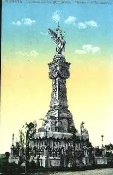 Habana Cuba Pentcon de los Bomberos Feuerwehr-Statue *ca. 1920